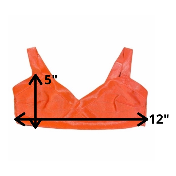 H&M Women's Bandage Bikini Top in Neon Orange│Size US 6 - Picture 14 of 14